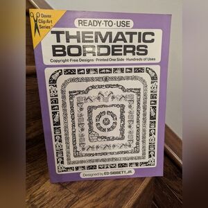 Vintage 1980s  paper craft thematic border design book